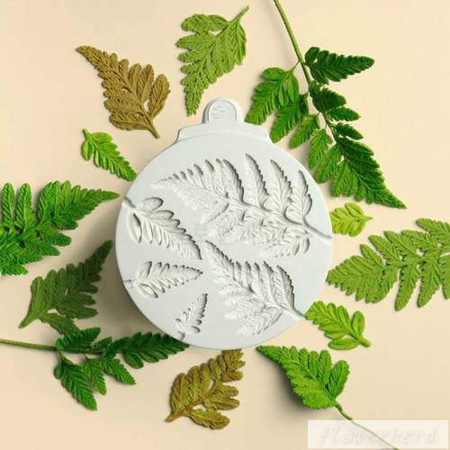 Ferns Mould Sugarcraft Leaf Silicone Mold Fondant Mold Cake Decorating Tools Chocolate Gumpaste Maker