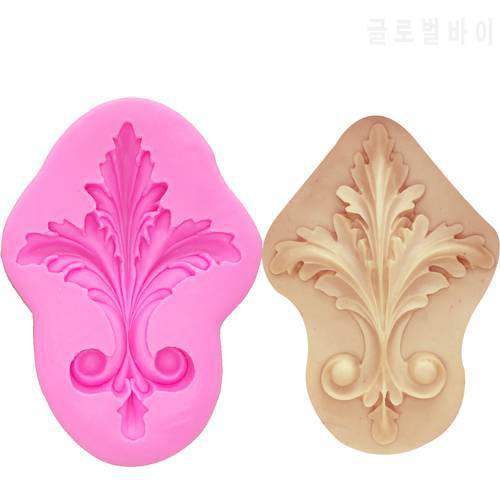 M0811 cake border silicone molds for cake decorating jelly fondant mold chocolate laciness leaves shape lace mat
