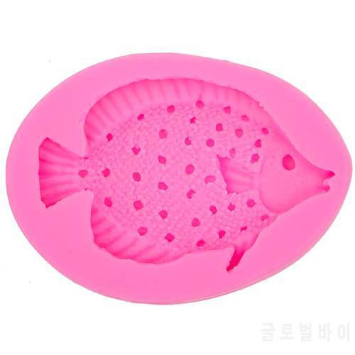 Angel Wings Food grade 3D fondant cake silicone mold Marine Fish shaped Reverse forming chocolate kitchen decoration tools F0521