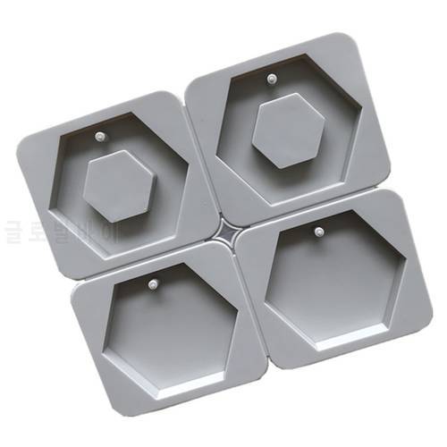 DIY Silicone Pentagons Shape Aromatherapy Wax Mold 4 Cavity Perfume Soap Resin Craft Mould Handmade Tool H502