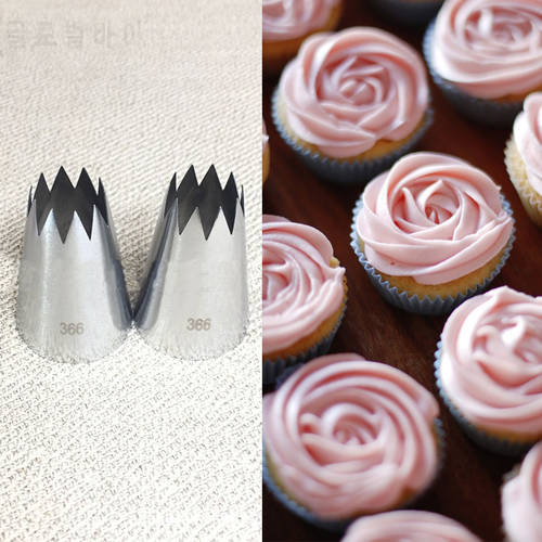 366 Large Open Star Piping Nozzle Cake Decorating Tools Pastry Nozzle Icing Cream Nozzles Bakeware Pastry Tips Cooking Tools