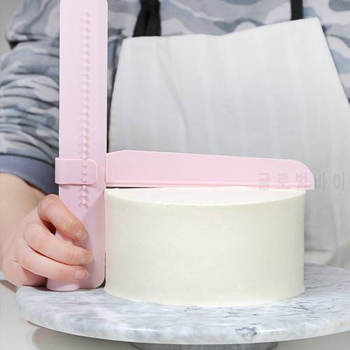 Adjustable Cake Scraper Edge Side Smoother Polisher Tool Cream Cake Decorating Fondant Sugarcraft Kitchen Pastry DIY Baking Tool