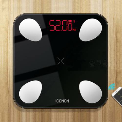 New 25 Body Index Digital Bathroom Scale Floor Smart Body Weight Scale Bluetooth Fat Measuring bmi Mi Scale USB Built-in Battery