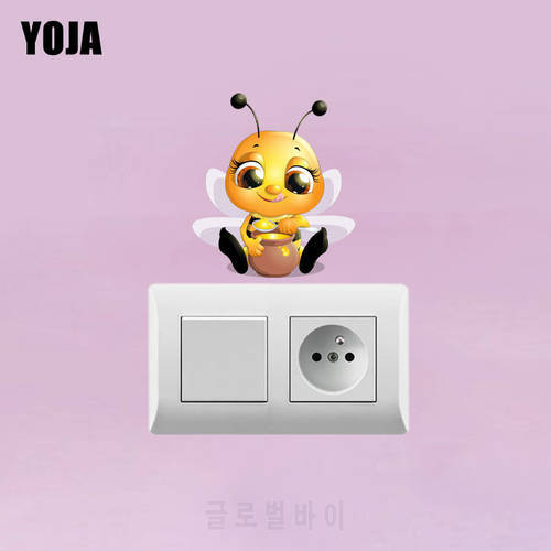 YOJA Cartoon Home Decor Little Bee Wall Sticker PVC Decal 12SS0021