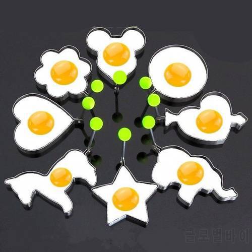 Stainless steel cartoon fried egg mold DIY surprise breakfast Pancake holder kitchen accessories cooking tool