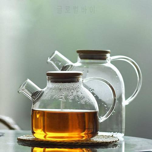 PINNY Heat Resistant Glass Tea Pot Scented Tea Transparent Glass Teapot Chinese Kung Fu Tea Set Fashion Teapots Kettle