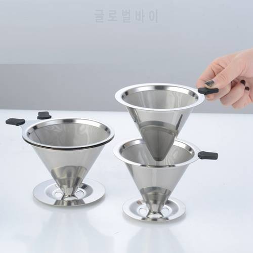 Stainless Coffee Filter Coffee Dripper Pour Over Coffee Maker Fine Mesh Coffee Filter Diameter
