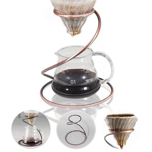 Serpentine Coffee Metal Filter Frame Holder Reusable Coffee Dripper Stand Household Drip Filter Holder Coffee Appliance
