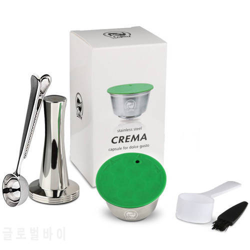iCafilas Refillable Stainless Steel Crema Coffee Capsule For Nescafe Dolce Gusto Eco-friendly Reusable Filters For Mini ME