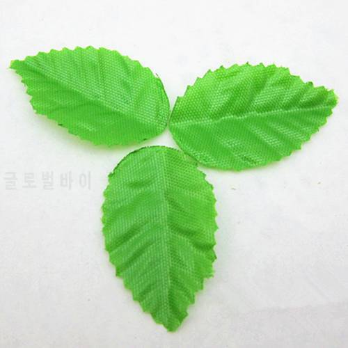 200PCs Green Tree Leaf Artificial Flower Leaves For Wedding Home Decoration Needlework DIY Fleurs Scrapbooking Craft Accessories