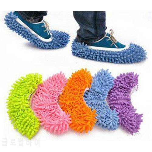 1 PCS Hot Selling Dust Cleaner Grazing Slippers House Bathroom Floor Cleaning Mop Cleaner Slipper Lazy Shoes Cover Microfiber