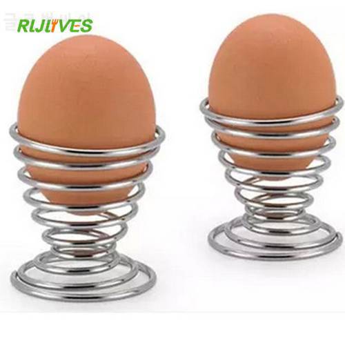 1 Piece Boiled Eggs Holder Products Stainelss Steel Spring Wire Tray Egg Cup Cooking Kitchen Tool
