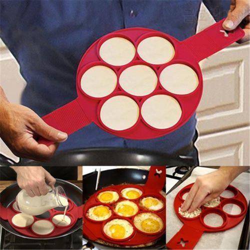 Non Stick Fantastic Egg Pancake Maker 1Pcs Silicone Ring Kitchen Baking Omelet Moulds flip cooker Egg Ring Mold