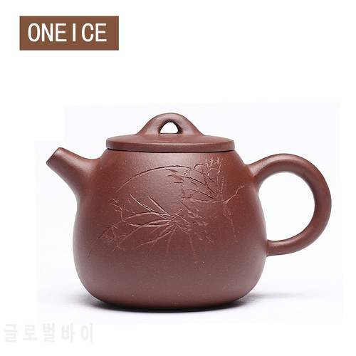Chinese Yixing Teaware Teapots purple clay Teapot Stone scoop Pot Chinese Zisha Tea Pots Drinkware