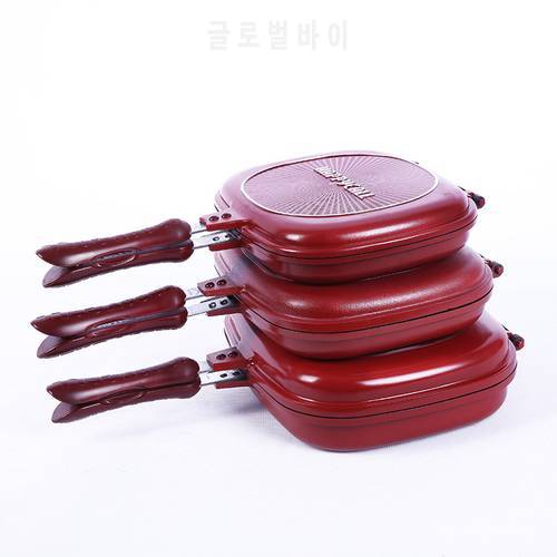 HOT Happycall 28cm/30cm/32cm Fry Pan Non-stick Fryer Pan Double Side Grill Fry Pan