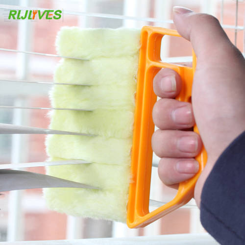 RLJLIVES 1Pc Multipurpose Plastic Microfibre Brush Washing Windows Blinds Kitchen Cleaning Tools Air Conditioning Brush Cleaner