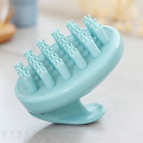 Mini Scalp Massager Clean Brush Dandruff Silicone Wet Dry Home Shampoo Scrubbing Head Hair Care Cleaning tool bathroom