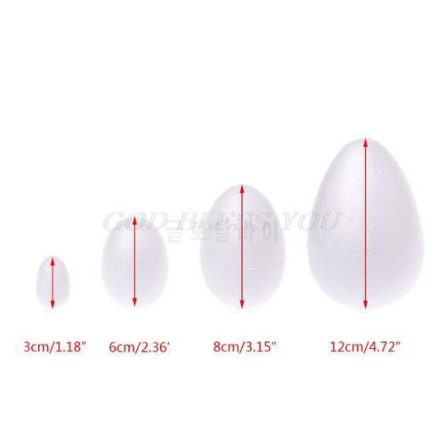 Egg Ball Modeling Polystyrene Styrofoam Foam For DIY Easter Christmas Gifts Party Supplies Decoration 3/6/8/12cm Shipping