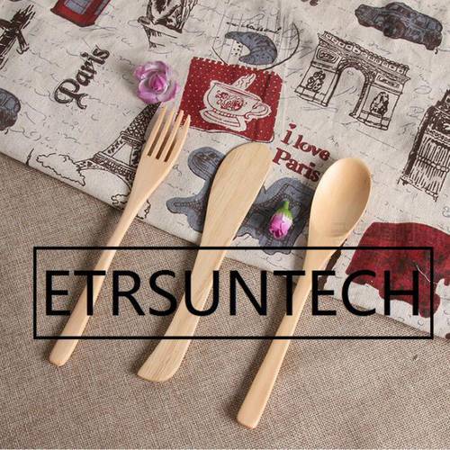 50 Sets Wooden Dinnerware Natural Wood Tableware Gift Security Non Toxic Cutlery Set Exquisite Anti Scald