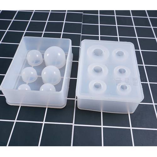 Transparent Silicone Mould Resin Decorative Craft DIY Different sizes universe ball shpe Type epoxy resin molds for jewelry