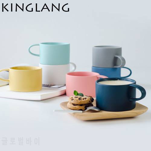 Macaroon colors solid matte mug Nordic style coffee mugs