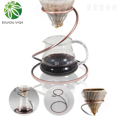 Reusable Coffee Dripper Stand Serpentine Coffee Metal Filter Frame Holder Household Drip Filter Holder Coffee Appliance