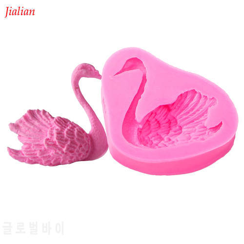 Flamingo Shape fondant silicone mold for kitchen baking chocolate pastry candy Clay making cupcake lace decoration tools FT-0102