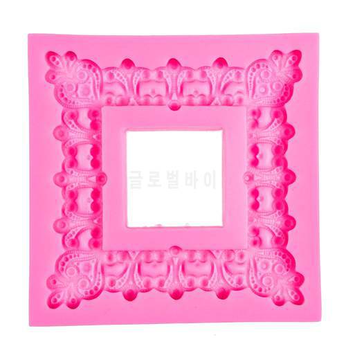 Angel Wings Food grade 3D fondant cake silicone mold DIY Photo frame for Reverse forming chocolate kitchen decoration tools 1077