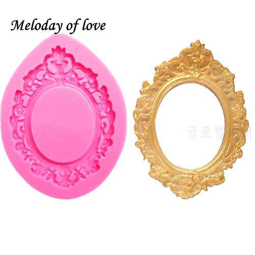 Retro Fashion Frame shape for Cake decorating tools Chocolate Mold for the Kitchen Baking DIY fondant silicone mold T0611
