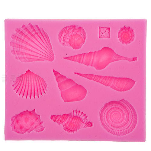 Marine life shell conch DIYcake mold silicone baking tools kitchen accessories decorations for cakes Fondant mould F0542