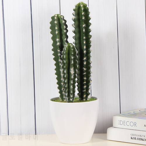 Real Touch Large Artificial Cactus Plastic Foam Succulent Plants flores for Home Office Table Decoration Flower DIY desert plant