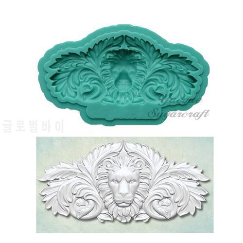 Yueyue Sugarcraft Lion silicone mold fondant mold cake decorating tools chocolate gumpaste mold