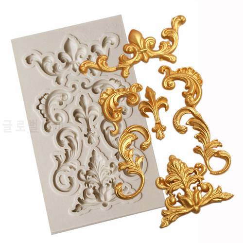 New 1Pc Border Silicone Mold Fondant Mold Cake Decorating Tools Chocolate Gumpaste Mould Cake Decorating Tools Icing Mat Pastry