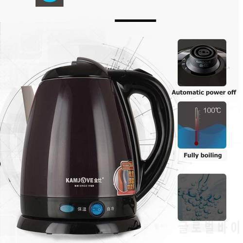 stainless steel High power electric kettle Heat preservation electric teapot automatic power off double kettle