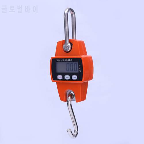 5pcs 300kg Weight Crane Scales Mini Crane Scale Portable LCD Digital Weighing Balance Electronic Stainless steel Hook Hanging