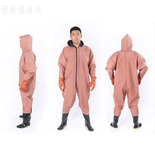 1mm Men Women Fishing Wader Suits Waterproof Wading Overalls Swimming Hunting Fly Fishing Breathable Pants Strong Double-layer