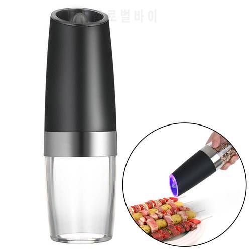 Automatic Milling Electric Gravity Pepper Grinder LED Salt Mill Kitchen Seasoning Grinding Tool GQ999