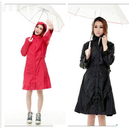 European Style Womens Long Raincoats burbe rry Women Trench Black Outdoor Jacket Waterproof Girls Clothes Woman Rain Coat