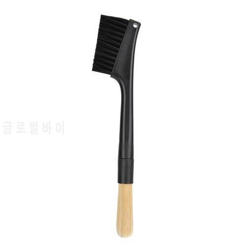 Removable Double Head Coffee Brush Coffee Grinder Machine Cleaning Brush Dusting Tool Coffee Powder Brush