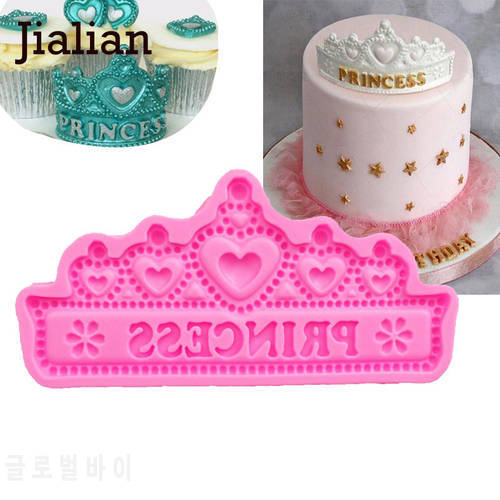 Angel Wings Crown shape Happy Birthday in the form of silicone chocolate mold fondant cake decoration Tools F0949