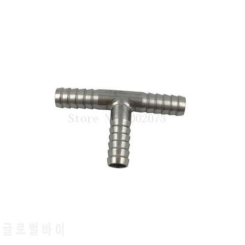 Stainless steel Hose Splicer Type Cross Four-way Tee T-Shaped Hose Barbed Fitting With 8mm Beer Hose Home Brewing