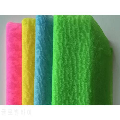 100pcs/lot Fastshipping 30x90cm Nylon Mesh Bath Shower Body Washing Clean Exfoliate Puff Scrubbing Towel Cloth
