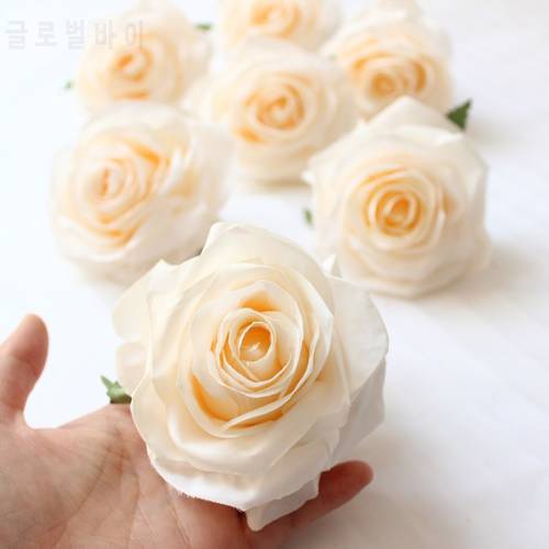 24Pcs Artificial Decorative Rose Heads High Quality Flowers Simulation DIY Silk Flower Head for Wedding Home Party Decoration