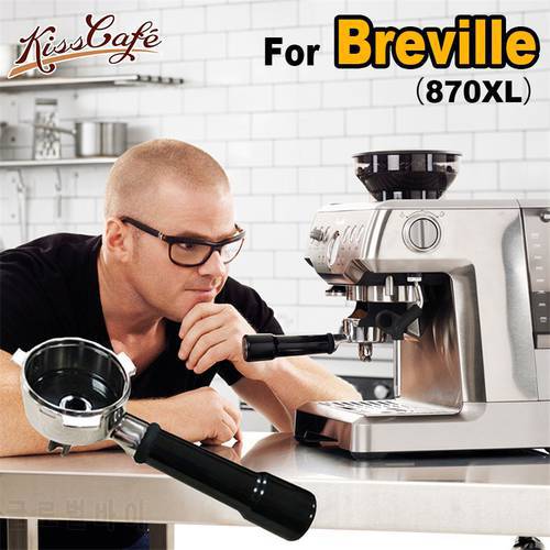 Stainless Steel Coffee Portafilter Handle For Breville Coffee Machine 54MM Brewing Head Dedicated Filter Handle