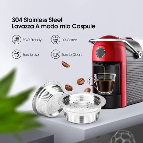 ICafilasStainless Steel For Lavazaa a modo mio Reusable Coffee Capsule Filter For Lavazzaa Jolie & LM3100 ESPRIA