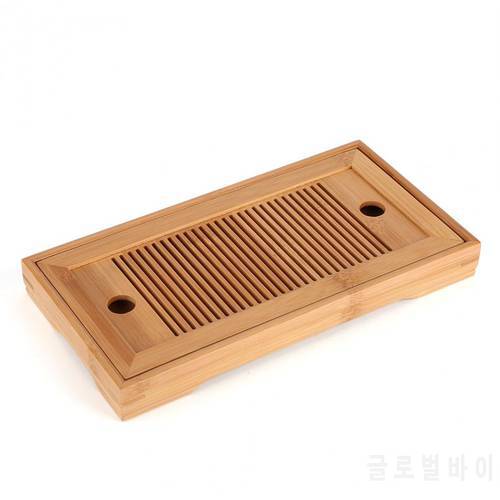 Bamboo Chinese Solid Tea table Tray 27x14x3cm Tea Tray Table With Drain Rack Household Tea Serving Tray Set Tea Board/Tea Table