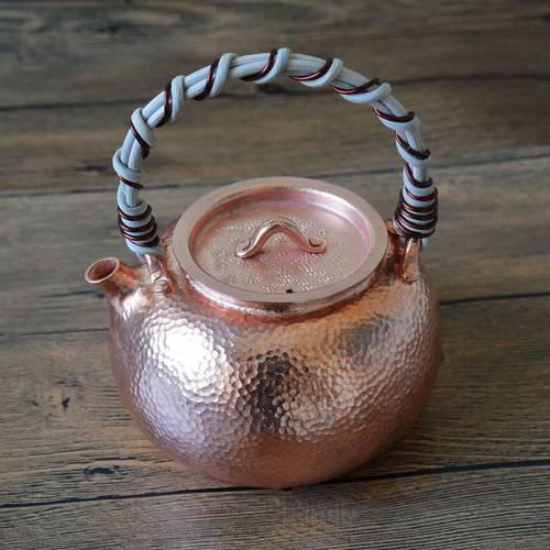 1 PC Pure Copper Teapot Pot Handmade Water Kettle Cute Exquisite Top Grade Gift