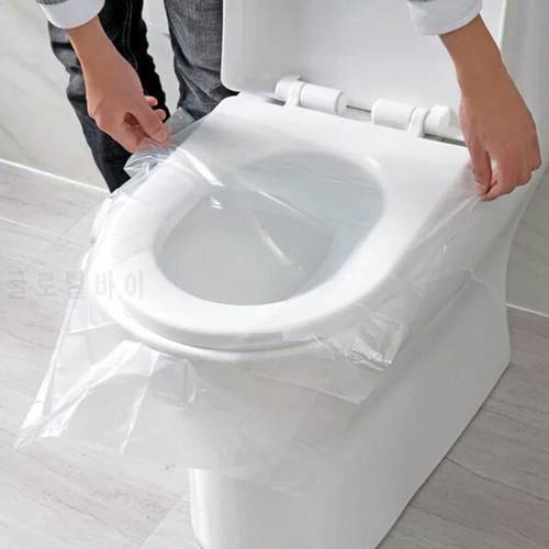 10/50Pcs Disposable Toilet Seat Cover Mat 100% Waterproof Toilet Seat Pad For Home Travel/Camping Bathroom Accessiories