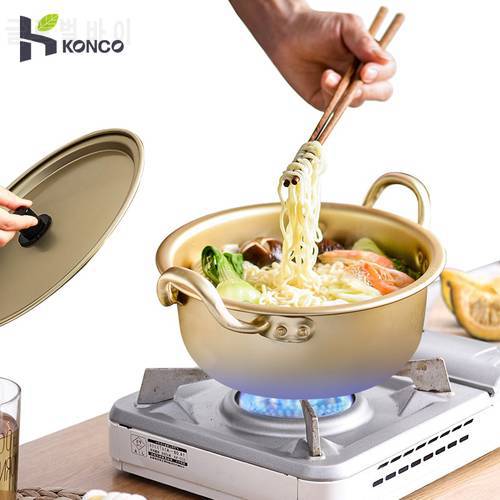 Konco Korean Style Soup Stock Pots Instant Noodle Porridge Pot Kitchenware Cooking Hot Pot Cooker Kitchen Gas Cookware Pot