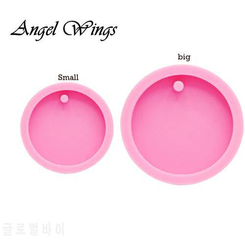 Super Glossy Circle Keychain Mold, Round Silicone Epoxy Resin Mould Handmade Charms DIY Jewelry Making DY0079